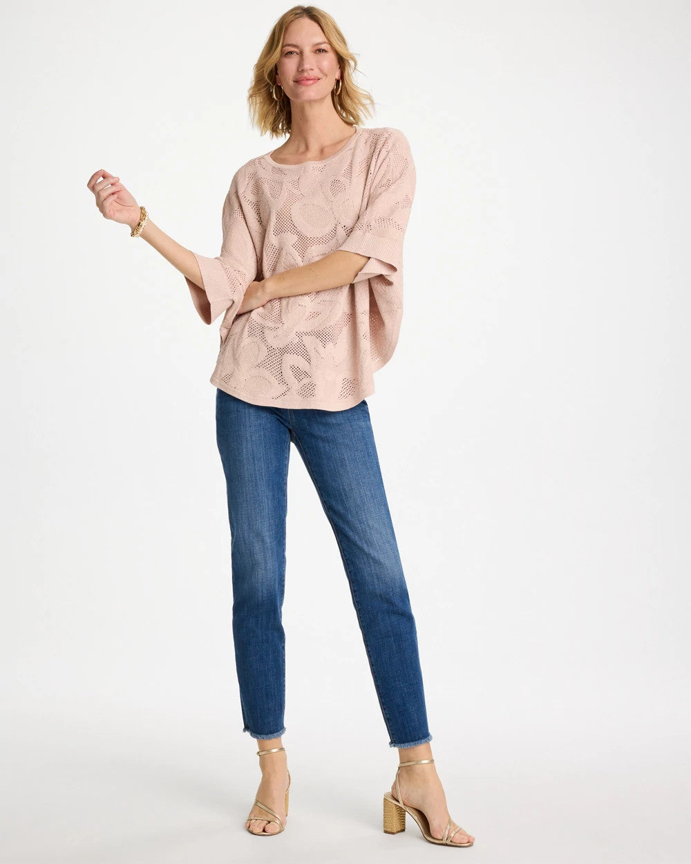 Kailua Indigo Girlfriend Slim Frayed Ankle Jeans