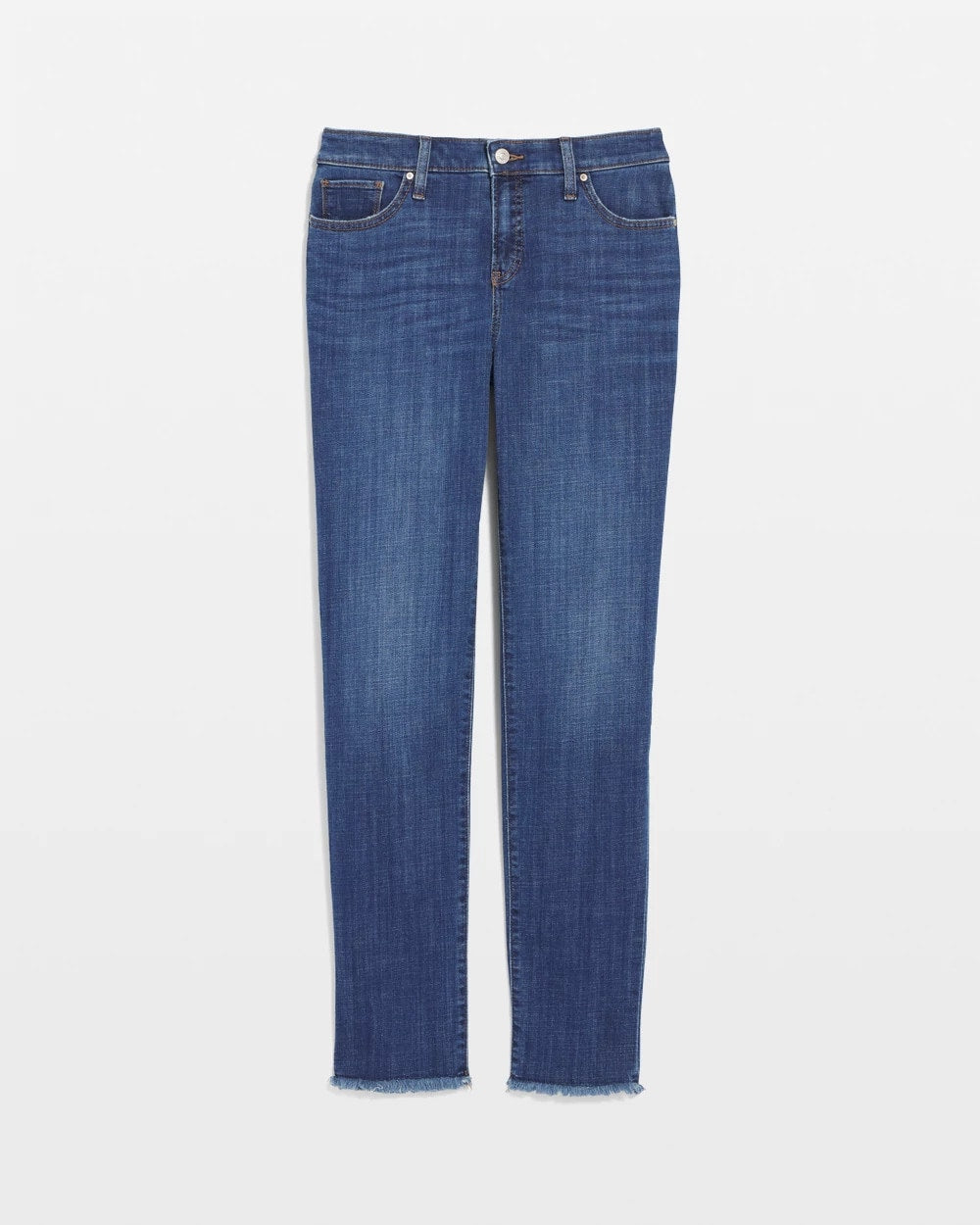 Kailua Indigo Girlfriend Slim Frayed Ankle Jeans