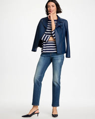 Santorini Indigo Pull-On Straight Jeans