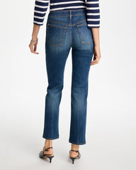 Santorini Indigo Pull-On Straight Jeans