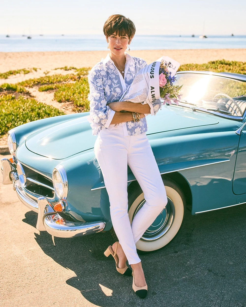 Alabaster Skinny Ankle Jeans
