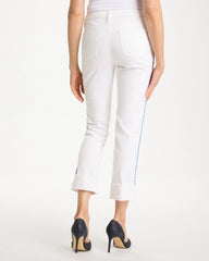 Alabaster Girlfriend Roll Cuff Crop Jeans