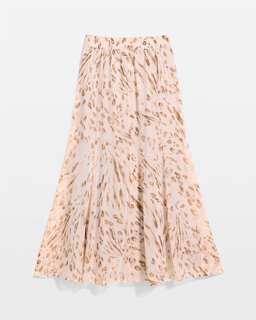 Sweet Blossom Cheetah Pull-On Godet Skirt