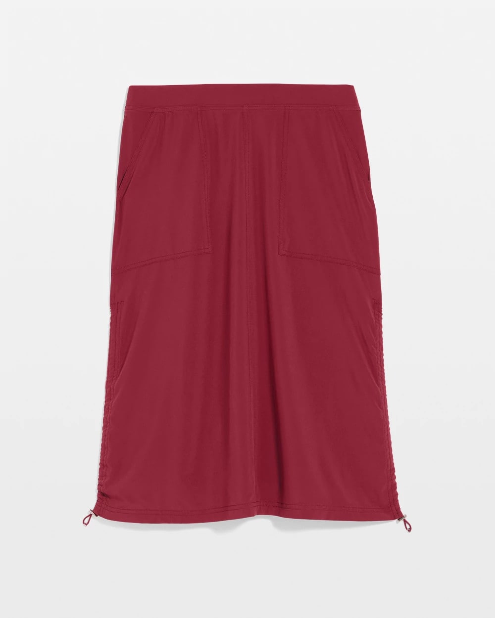 Russet Red Zenergy® UPF Bungee-Hem Pull-On Skirt