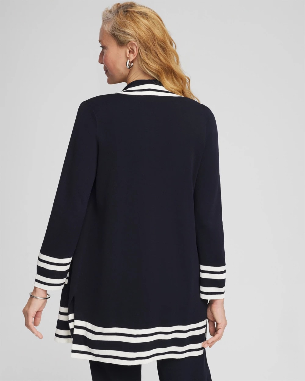 Travelers India Ink Travelers™ Contrast Border Cardigan