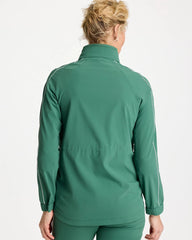 Water Lily Green Zenergy® UPF Piping Anorak Jacket