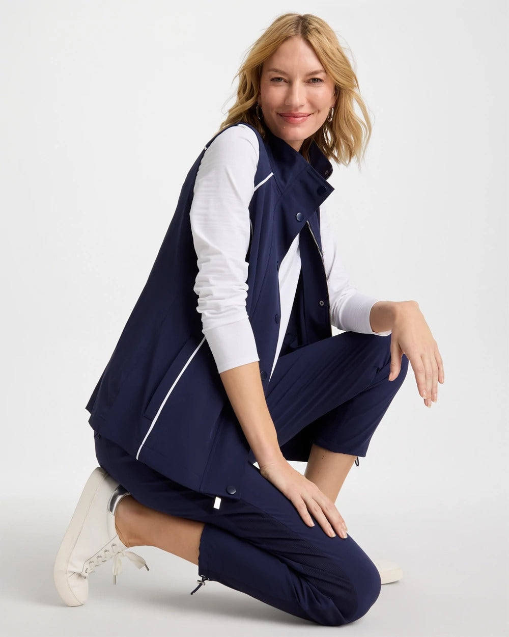 Passport Blue Zenergy® UPF Full Snap Vest