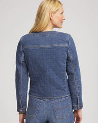 Wilma Indigo Quilted Denim Jacket