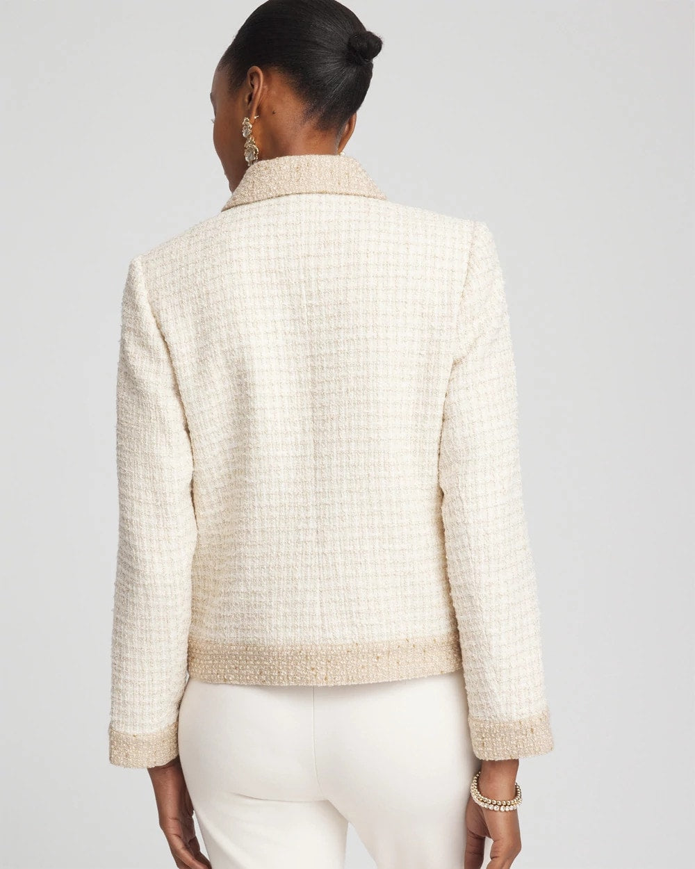 Neutral Tonal Neutral Tweed Jacket