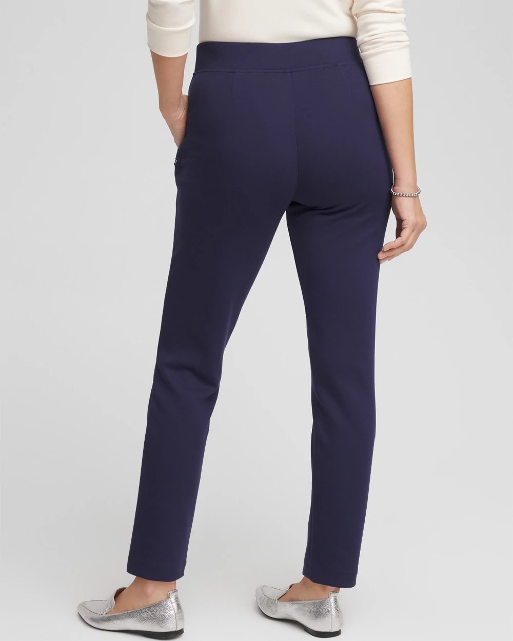 Passport Blue Zenergy® Double-Knit Ankle Pants