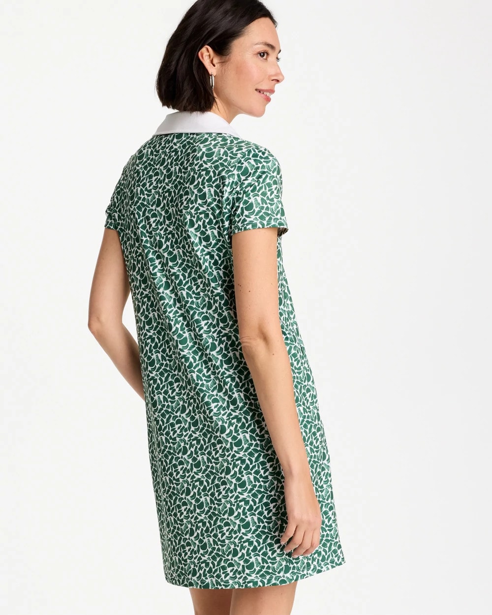Water Lily Green Zenergy® UPF Paint Contrast Dress