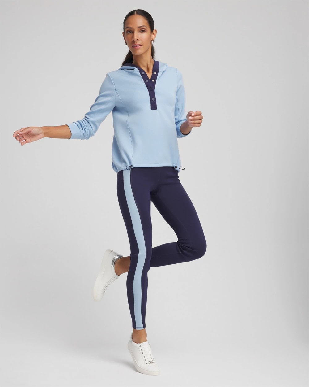 Passport Blue Zenergy® Soft Topaz Contrast Leggings