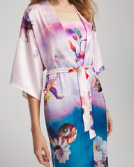 Multi Print Gottex Under The Sea Kimono