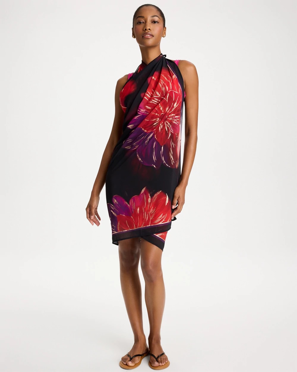 Black/Multi Miraclesuit® Petali Rosa Siren One Piece