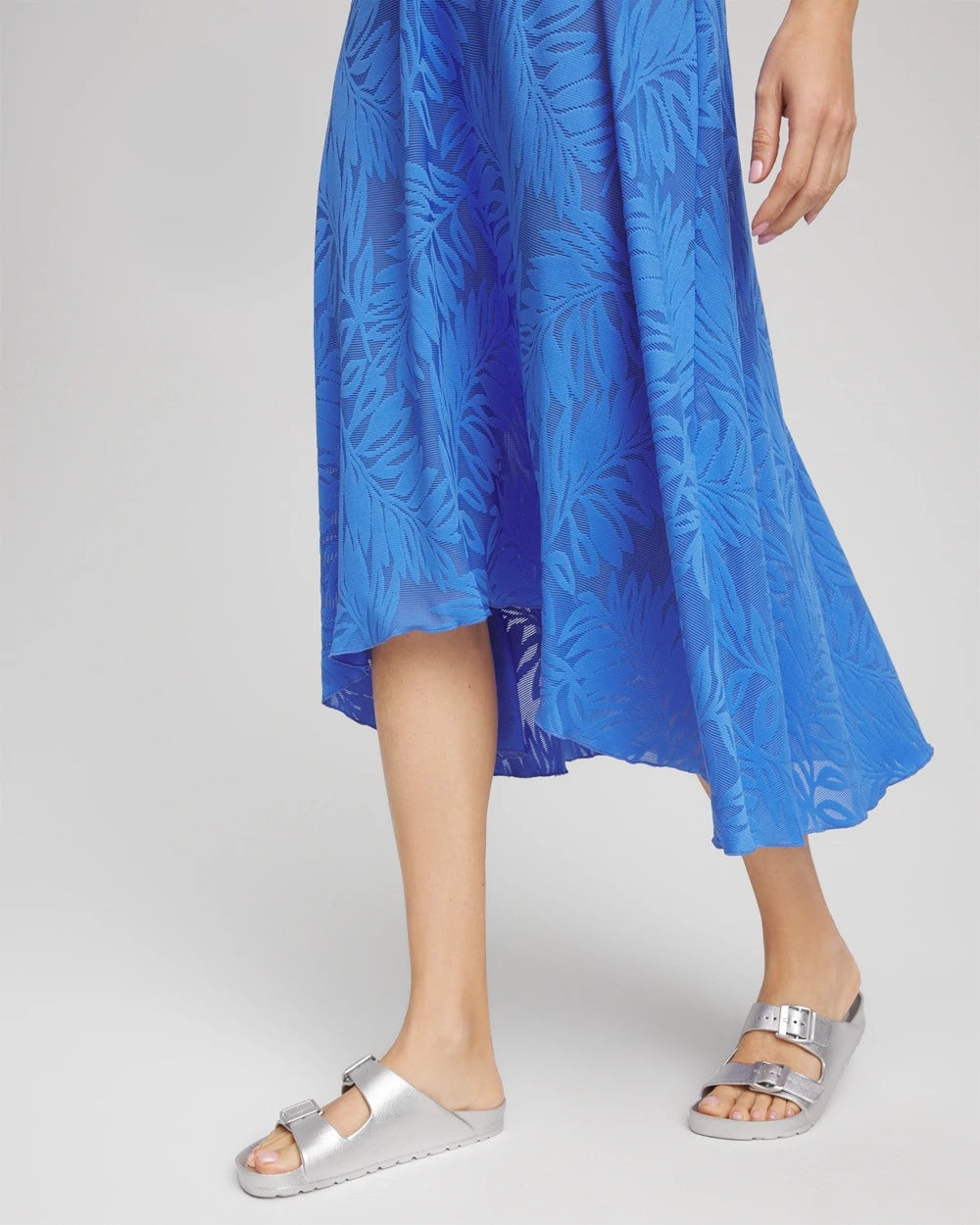 Light Blue Gottex Skyfall Lace Long Skirt
