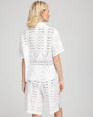 Alabaster Swimsuit Cover-Up Short and Shirt Set