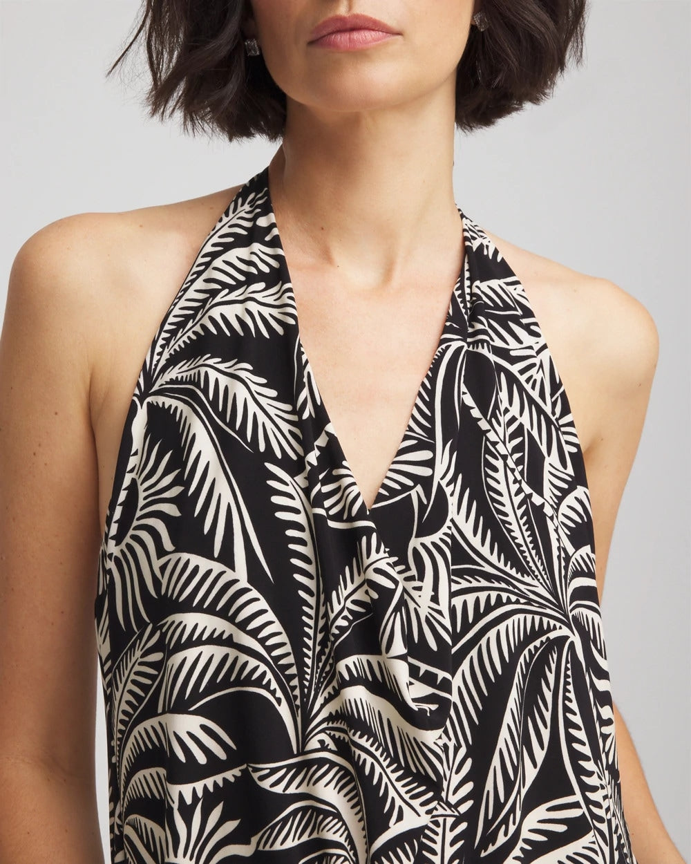 Black/Multi Miraclesuit® Hearts of Palm Tankini