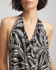 Black/Multi Miraclesuit® Hearts of Palm Tankini