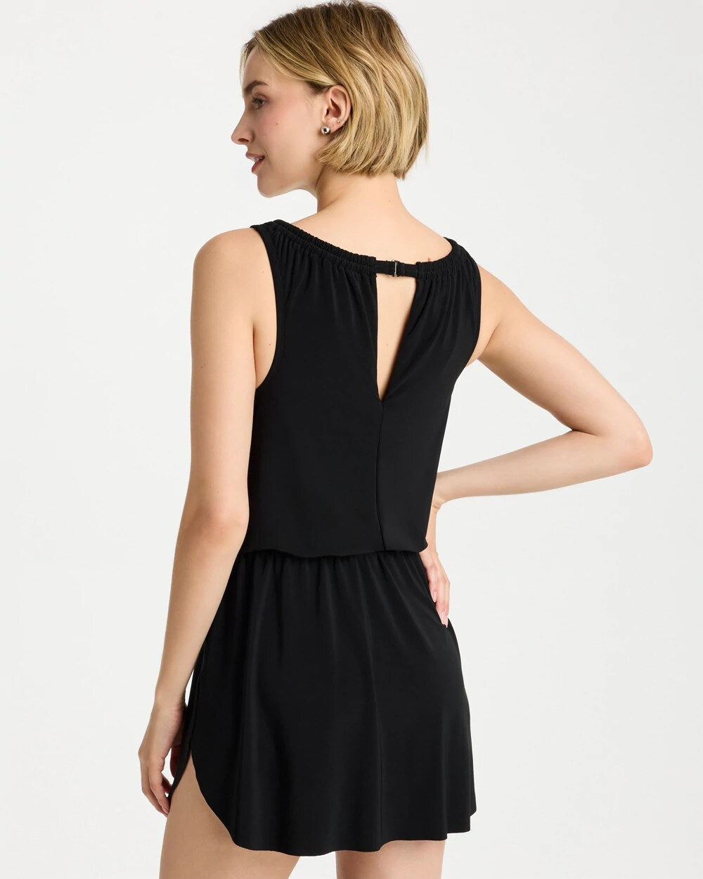Black Magicsuit® Effie Solid Swim Dress