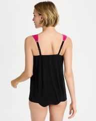 Black/Multi Miraclesuit® Petali Rosa Dazzle Tankini