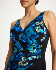 Black/Multi Secret Garden Oceanus One Piece
