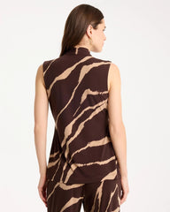Cocoa Bean Travelers™ Zebra Knit Wrap Top