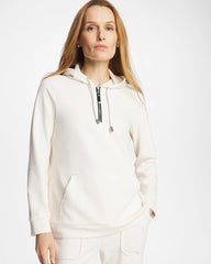 Cream Zenergy® Soft Waffle Hooded Top