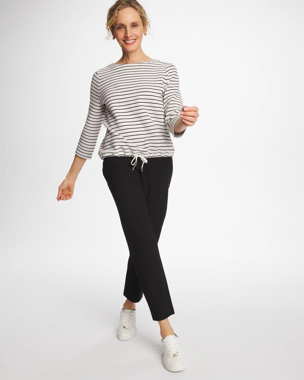 Black Zenergy® Ottoman Knit Ankle Pants