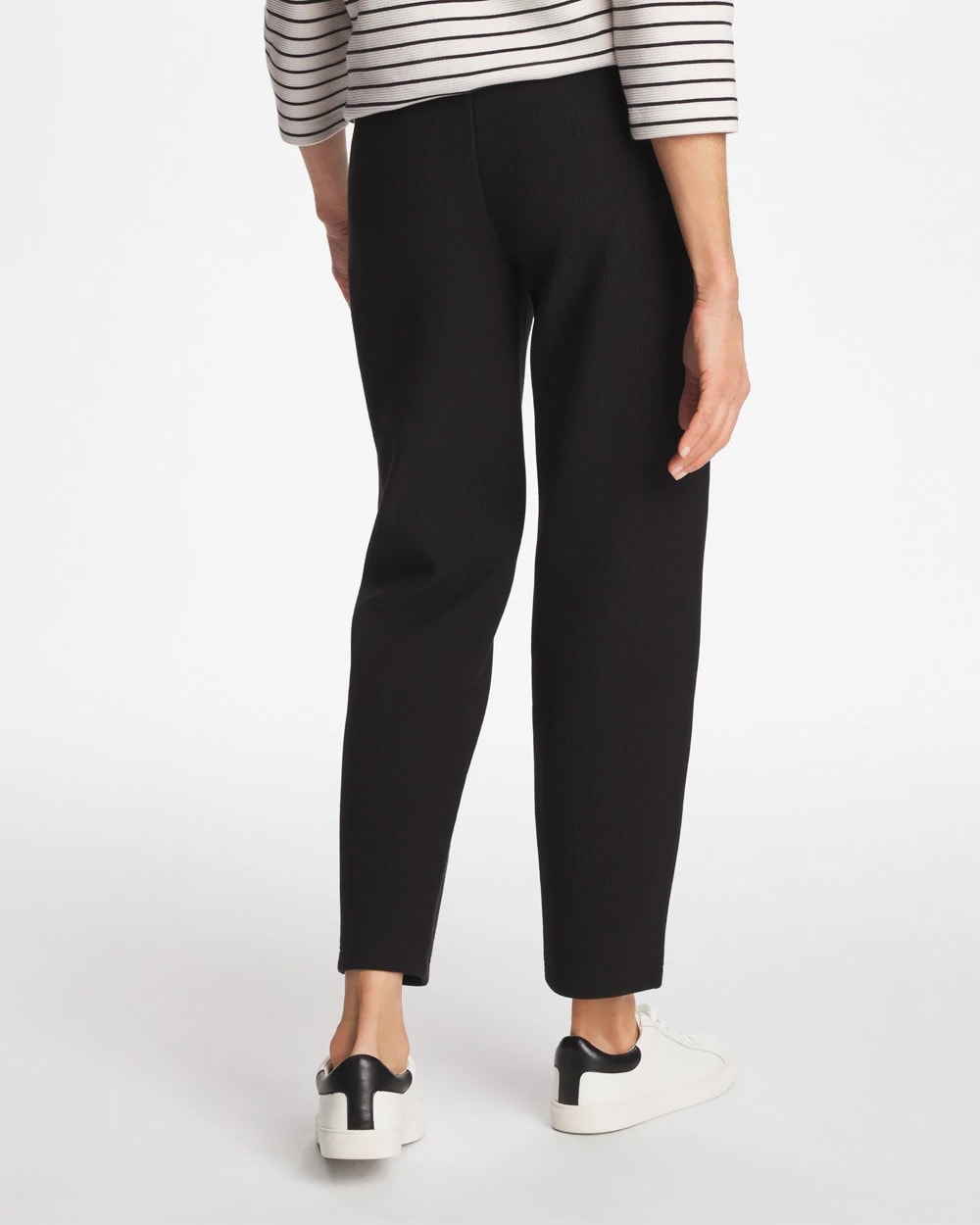 Black Zenergy® Ottoman Knit Ankle Pants
