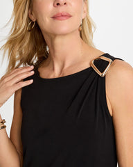 Black Travelers™ Knit Buckle Tunic
