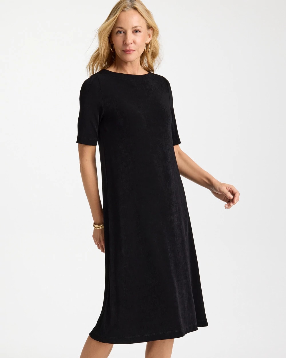 Travelers Black Travelers™ Elbow Sleeve Dress