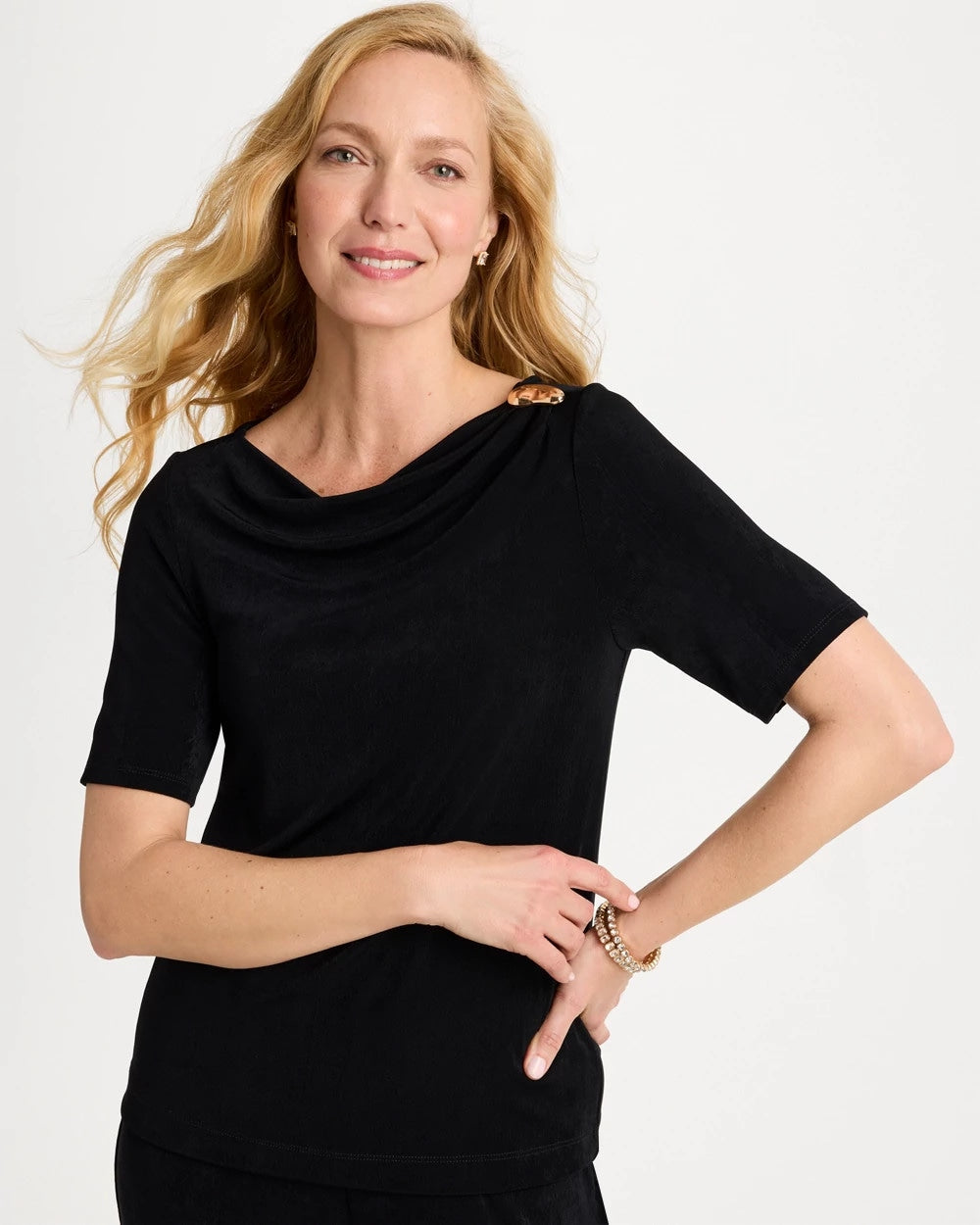 Travelers Black Travelers™ Jewelry Detail Top
