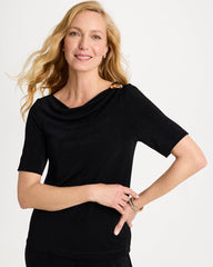Travelers Black Travelers™ Jewelry Detail Top