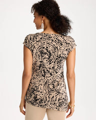 New Sonora Sand Travelers™ Side-Tie Spotted Print Top