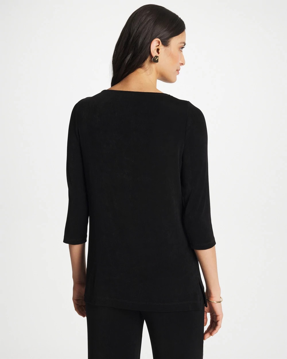 Travelers Black Travelers™ Hardware 3/4 Sleeve Tunic