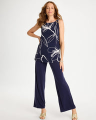 Passport Blue Travelers™ Knit Botanical Jeweled Tunic