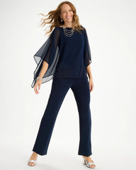 Travelers India Ink Travelers™ Chiffon Layered Top