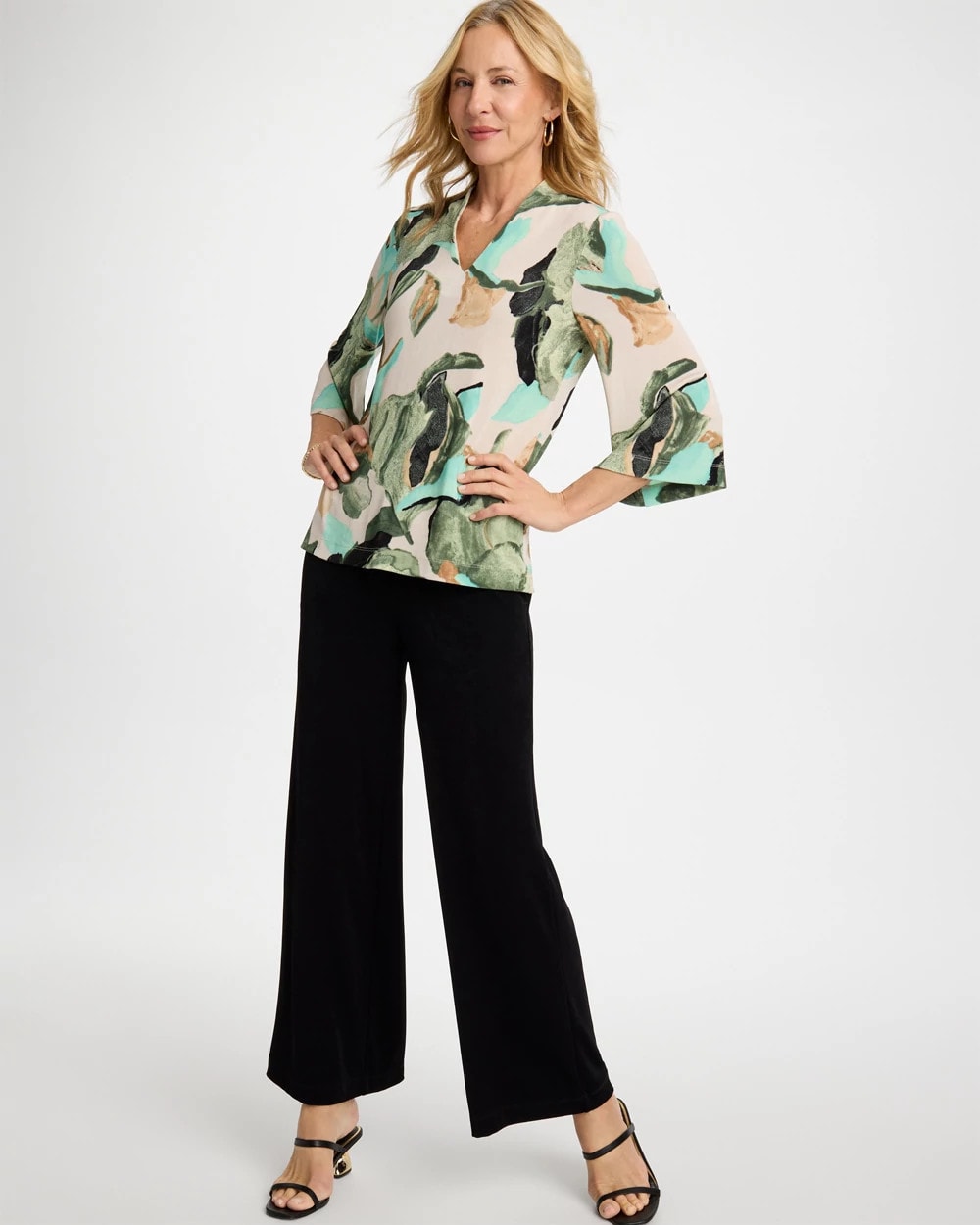 Kelp Forest Travelers™ Bloom V-Neck Kimono Top