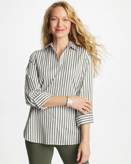 Kelp Forest No Iron™ Stretch Striped Shirt