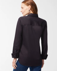 Black No-Iron™ Stretch Shirt