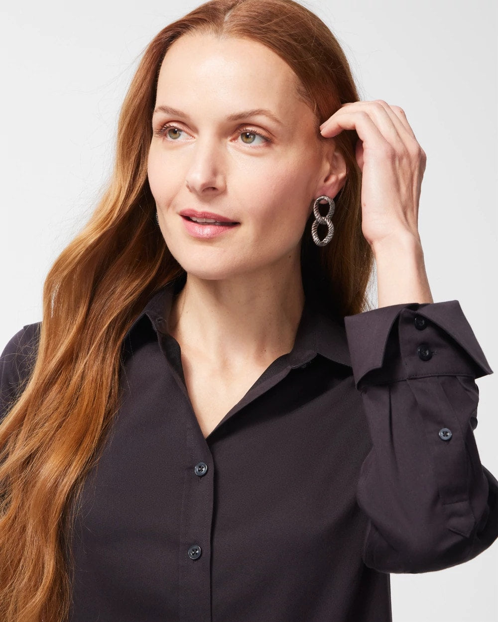 Black No-Iron™ Stretch Shirt