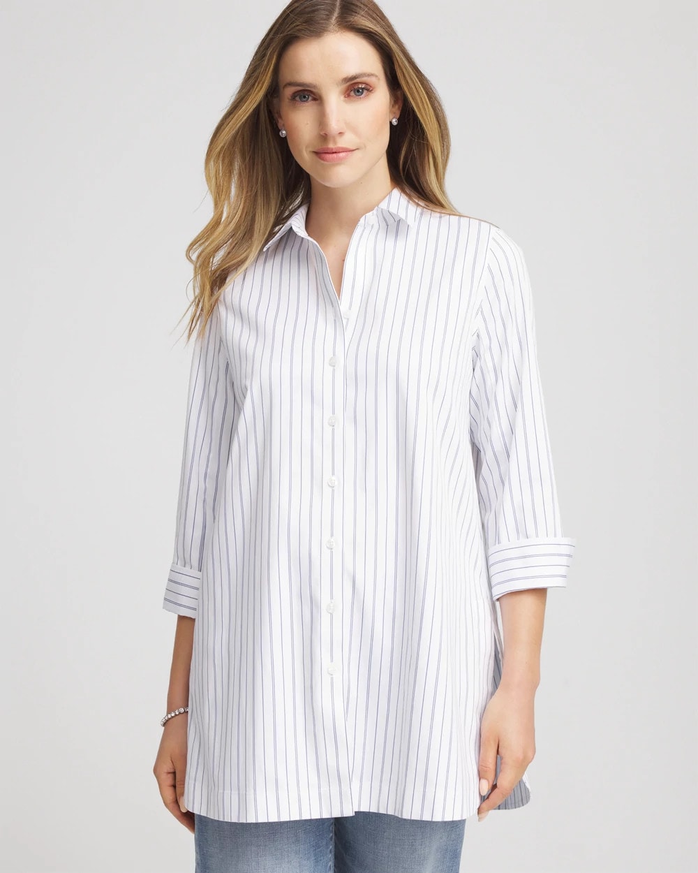 Blue Lotus No Iron™ Classic-Fit Tunic
