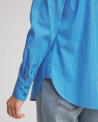 Empire Blue No Iron™ Classic Striped Shirt