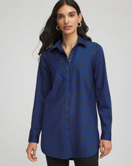 Cobalt Stone No Iron™ Slimming Striped Tunic