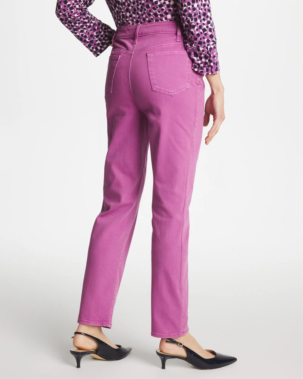 Violet Shadow Girlfriend Slim Ankle Jeans