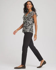 Black Girlfriend Slim Ankle Jeans