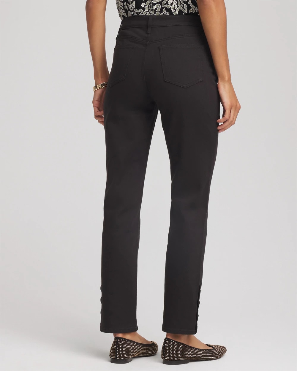 Black Girlfriend Slim Ankle Jeans