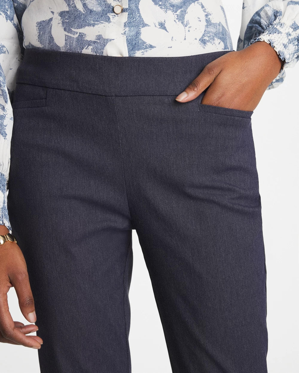 Indigo Indigo Brigitte™ Slim Pull-On Ankle Pants