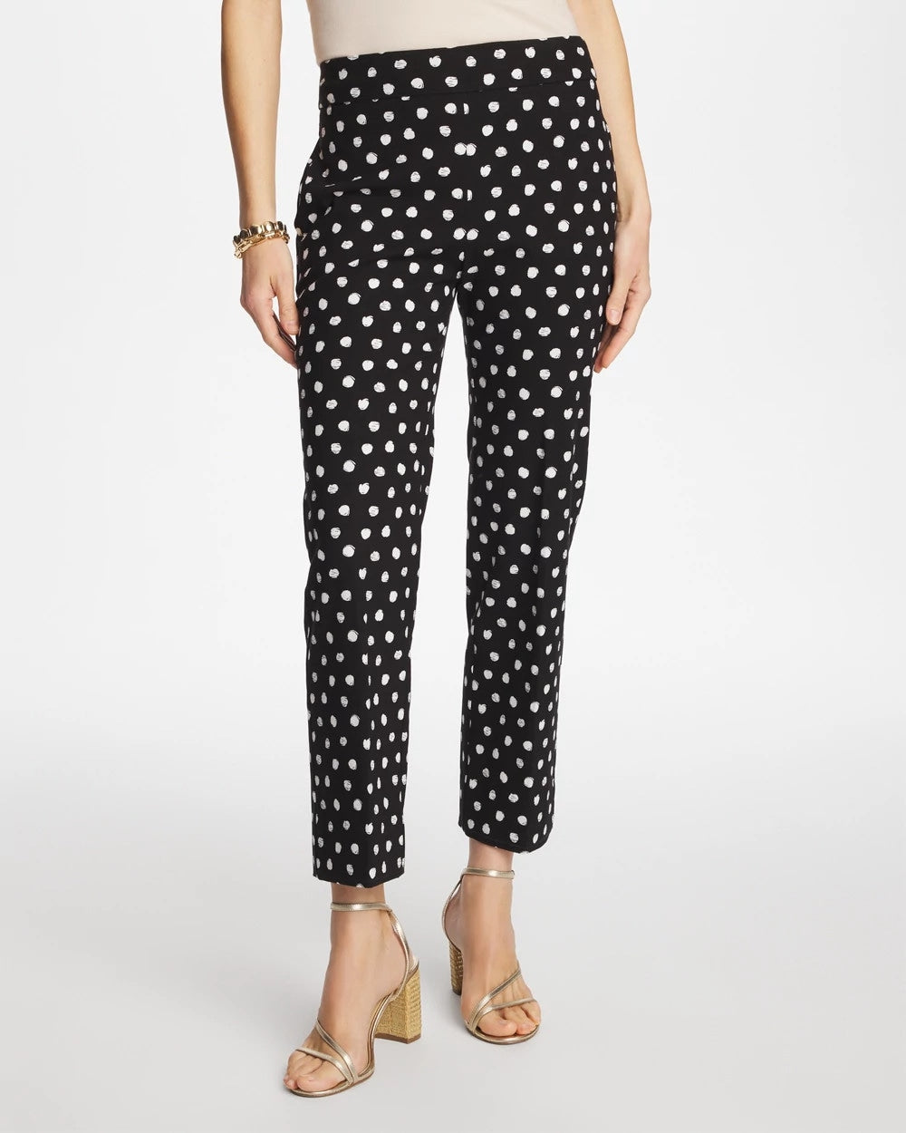 Black Sketch Dot Brigitte™ Straight Crop