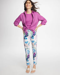 Passport Blue Blur Geo Brigitte™ Slim Ankle Pants